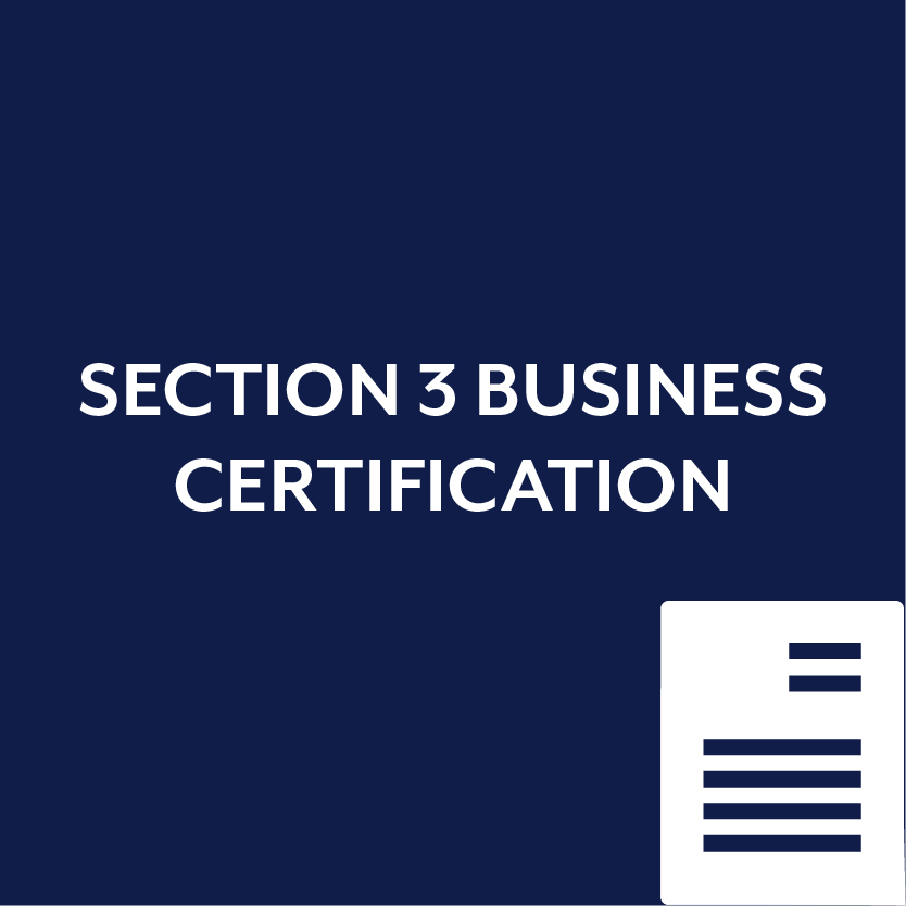 Section 3 Business Certification