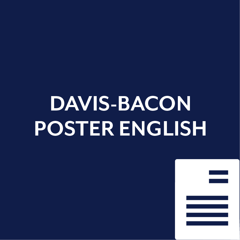 Davis Bacon Poster in English