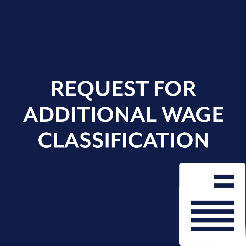 Request for Additional Wage Restitution Form