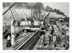 Bringing In Cargo At the Gulf Coast Port