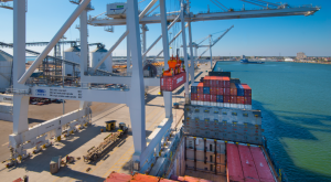 Cargo Bay and Cranes, Port of Gulfport